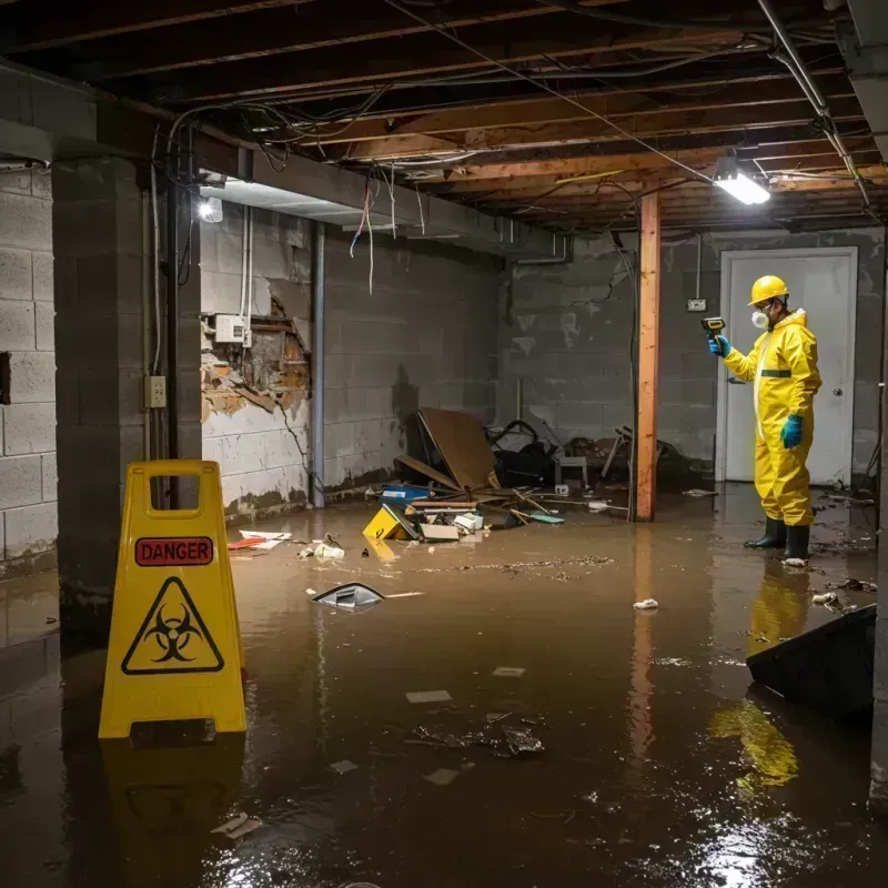 Flooded Basement Electrical Hazard in Brighton, NY Property